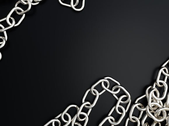 3D Chain Abstract Background: A Dynamic Visual Asset