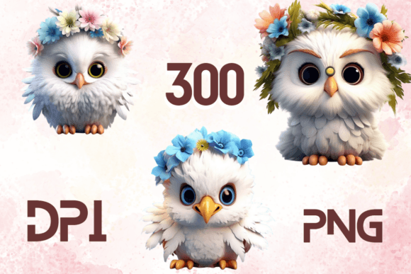 Adorable 3D Bird Clipart for Creative Projects
