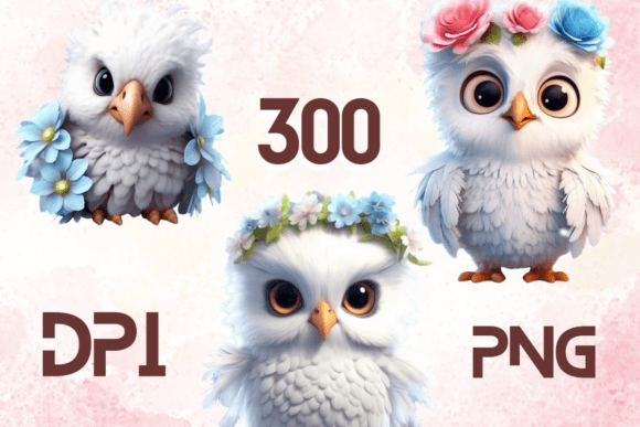 Charming 3D Birds: Sublimation Clipart for Creative Joy