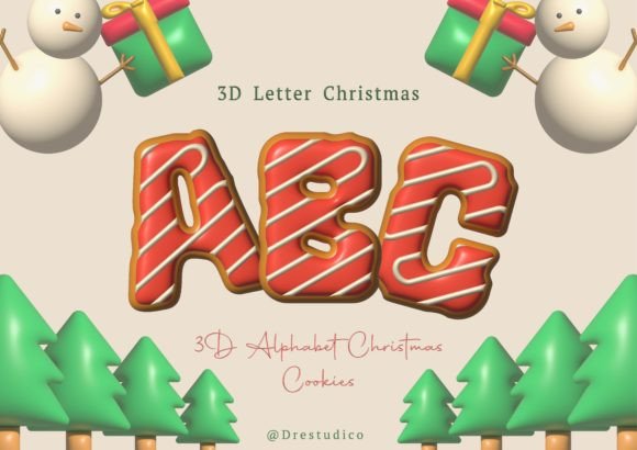 Festive 3D Typography for Holiday Designs