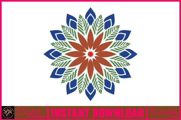 Mandala 3D Layered SVG Cut File-104 for Vibrant Designs