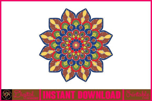 Mandala 3D Layered SVG Cut File-148