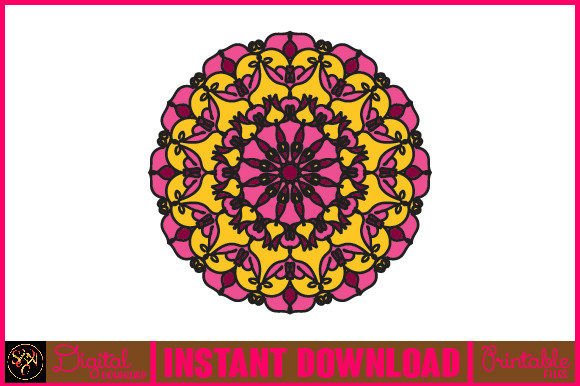 Mandala 3D Layered SVG Cut File-159 for Vibrant Projects