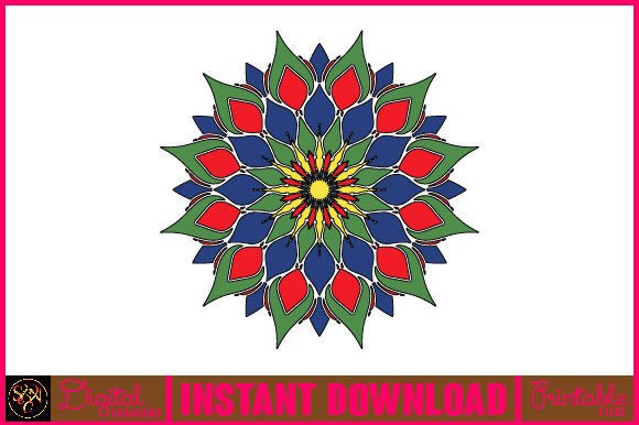 Mandala 3D Layered SVG Cut File-179: A Vibrant Design Asset