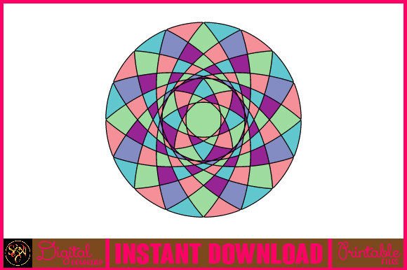 Mandala 3D Layered SVG Cut File 18: Vibrant Design Asset
