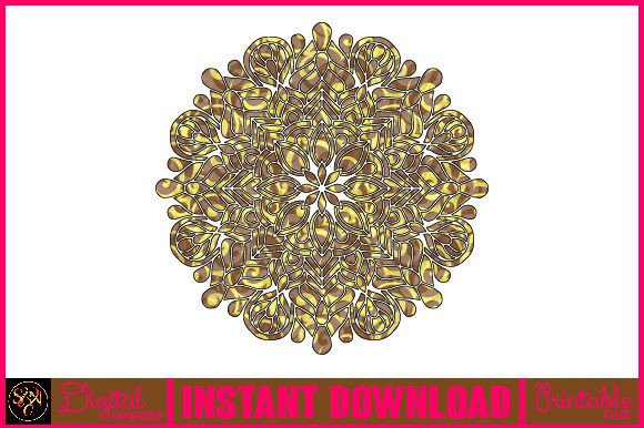 Mandala 3D Layered SVG Cut File-184
