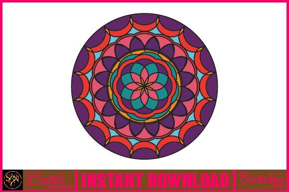 Mandala 3D Layered SVG Cut File-52: A Vibrant Design Asset