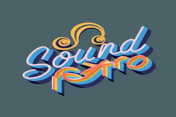 Sound Retro 3D Text Effect: Editable & Eye-Catchy