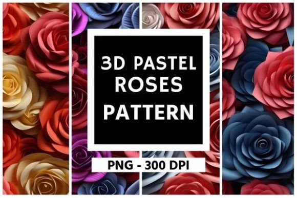 Stunning 3D Roses Pattern for Elegant Designs
